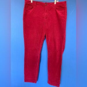 Prosperity Woman’s Red Corduroy Pants